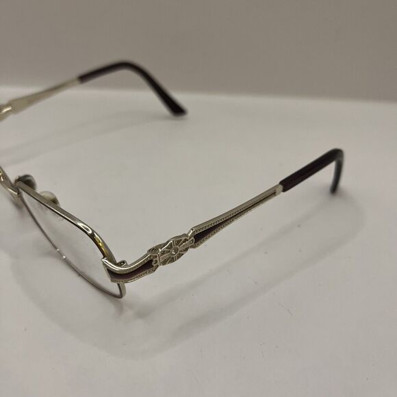 Oleg Cassinni Eyeglasses OC0572 603 Gold Designer Frames Only Brown 52-16-135 - Picture 3 of 6